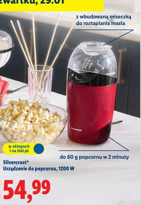 Urządzenie do popcornu 1200 W promocja w Lidl