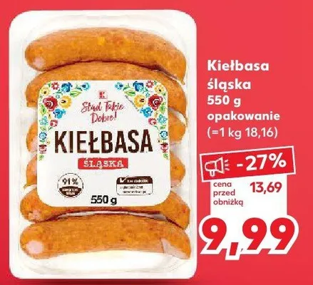 Kiełbasa śląska drobiowa Silesia duda promocja w Kaufland