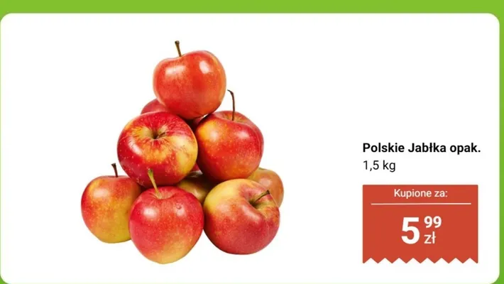 Polskie Jabłka opak. 1,5 kg Biedronka promocja w Biedronka