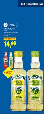 Likier Żubrówka Zu - limonka-wiśnia, 200 ml promocja w Lidl