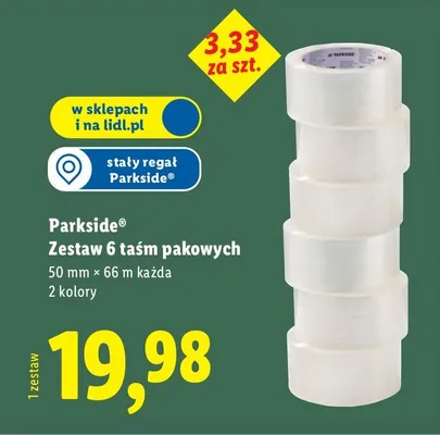 Zestaw 6 taśm pakowych promocja w Lidl