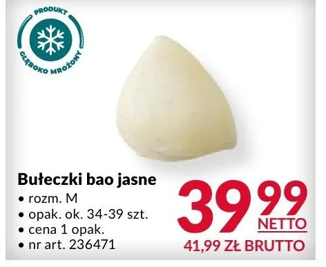 Bułeczki bao jasne rozmiar M Makro promocja w Makro