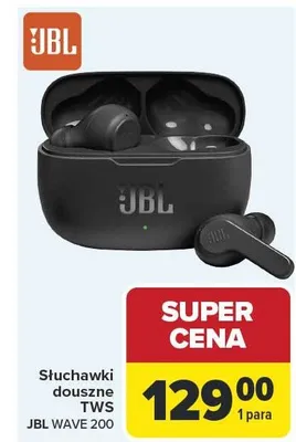Słuchawki douszne WAVE 200 JBL promocja w Carrefour