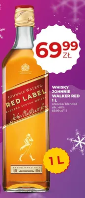 Whisky Johnnie Walker Red 1L promocja