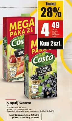 Napój Costa Mega Paka promocja w Supeco