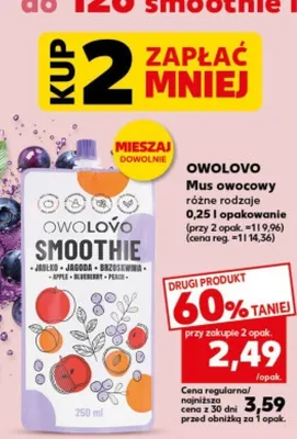Mus owocowy promocja w Kaufland
