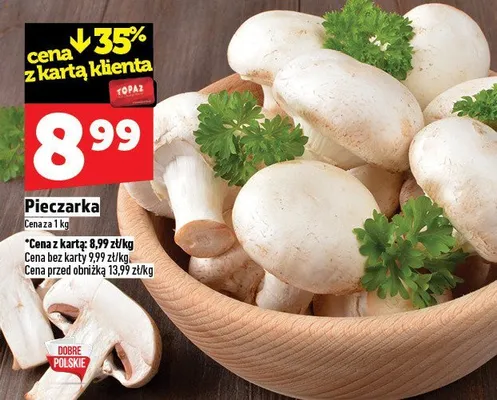 Pieczarka promocja w TOPAZ