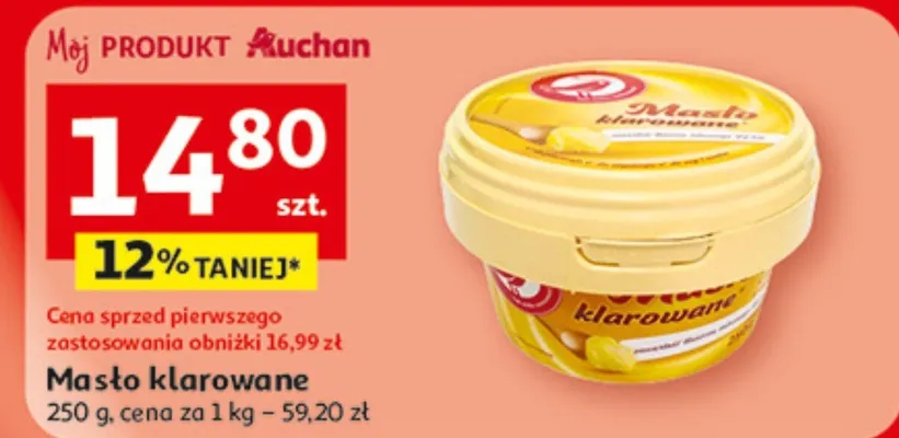 Masło promocja w Auchan