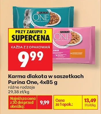Karma dla kota w saszetkach, 4x85 g promocja w Biedronka