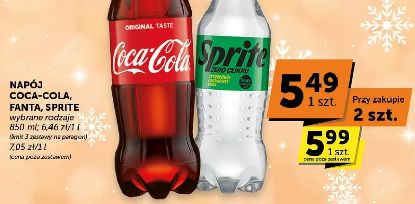 Napój Coca-Cola promocja