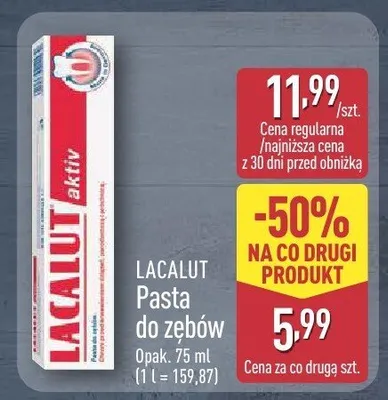 Pasta do zębów complete care Meridol promocja w Aldi