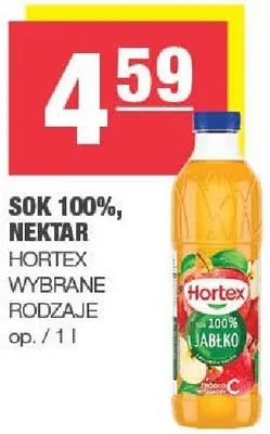 Sok 100%, nektar Hortex wybrane rodzaje promocja w SPAR