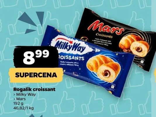 Rogalik croissant Milky Way, Mars promocja w Netto