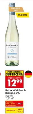 Wino Peter Weinbach Riesling 0% promocja w Biedronka