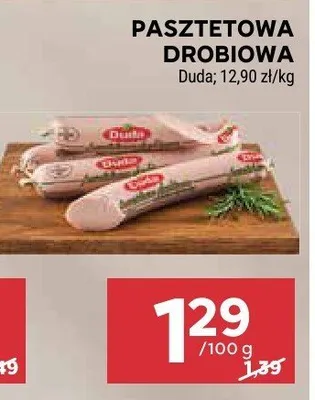 Pasztetowa drobiowa Duda 12,90 zł/kg promocja w Stokrotka