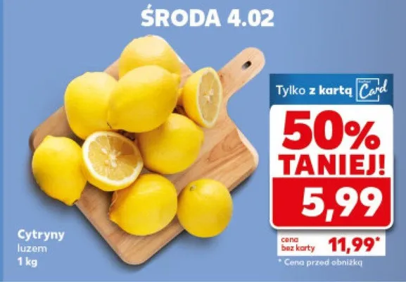 Cytryny promocja w Kaufland