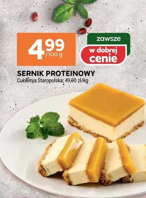 Sernik proteinowy Cukiernia Stargopolska promocja w Stokrotka