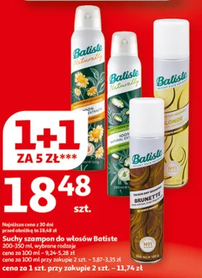 Suchy szampon do włosów Batiste promocja