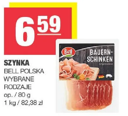 Szynka Bell Polska wybrane rodzaje promocja w SPAR