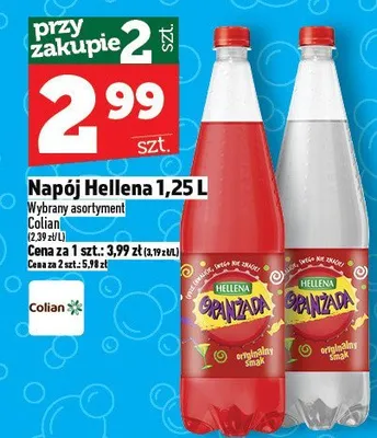 Napój Hellena 1,25L promocja w TOPAZ