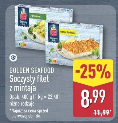 Soczysty filet z mintaja Golden Seafood promocja w Aldi