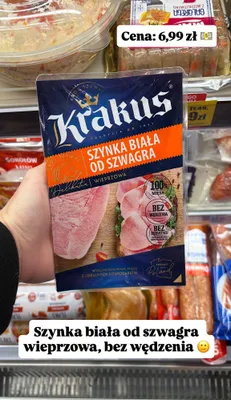 Szynka biała od szwagra wieprzowa promocja w Intermarche