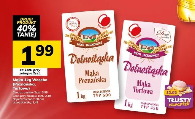 Mąka Dolnośląska Tortowa typ 450 promocja w Hitpol