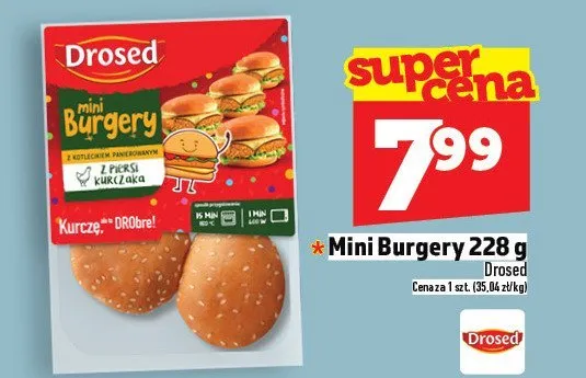 Mini burgery 228 g Drosed promocja w TOPAZ