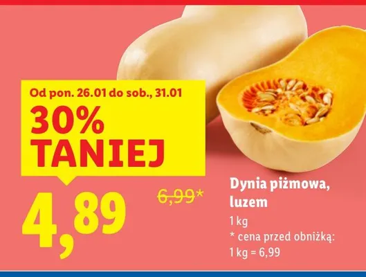 Dynia piżmowa, luzem promocja w Lidl