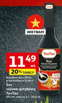 Sos sojowo-grzybowy TaoTao promocja w Auchan