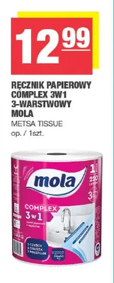 Ręcznik papierowy Mola Complex 3w1 3-warstwowy promocja w SPAR