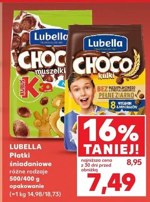 Płatki śniadaniowe różne rodzaje Lubella promocja w Kaufland