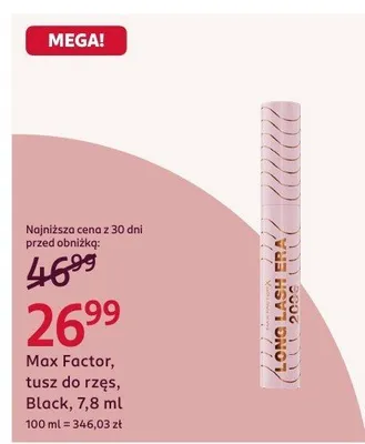 Tusz do rzęs promocja w Rossmann