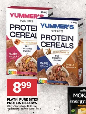 Płatki Pure Bites Protein Pillows różne rodzaje promocja w Stokrotka