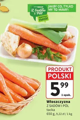 Włoszczyzna Z SADÓW I PÓL tacka promocja w Intermarche