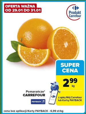 Pomarańcze promocja w Carrefour Express