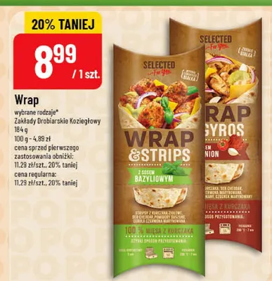Wrap Selected Zakłady Drobniarskie Koziogłowy promocja w POLOmarket