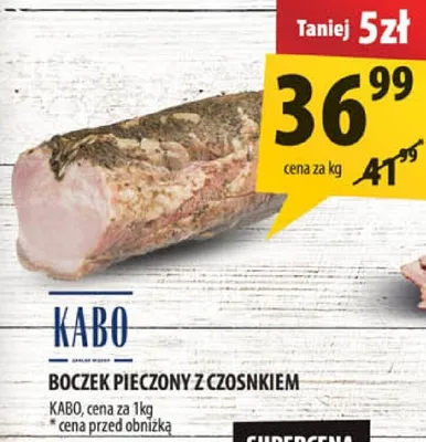 Boczek pieczony z czosnkiem KABO promocja w Arhelan