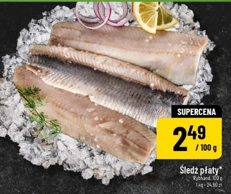 Filet śledź płaty na lodzie promocja w POLOmarket