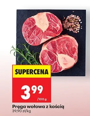 Pręga wołowa z kością promocja w Biedronka
