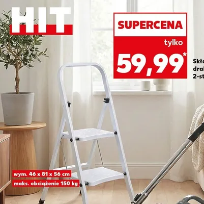 Drabina składana 2-stopniowa Kaufland promocja w Kaufland