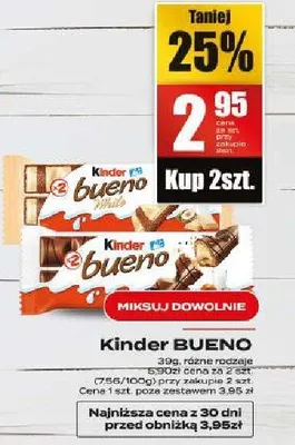 Baton Kinder Bueno white promocja w Supeco