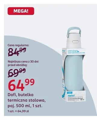 Butelka termiczna stołowa, poj. 500 ml, 1 szt. Dafi promocja w Rossmann