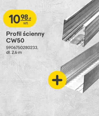 Profil ścienny CW50 promocja w Castorama