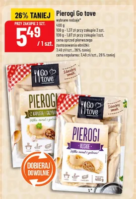 Pierogi Go tove promocja w POLOmarket
