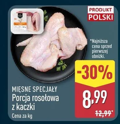 Porcja rosołowa z kaczki promocja w Aldi