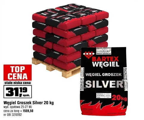 Węgiel Groszek Silver 20 kg promocja w OBI