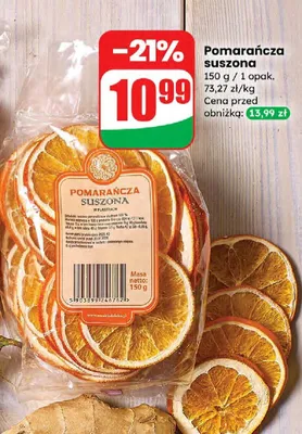 Pomarańcza suszona promocja w Dino