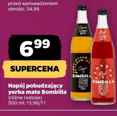Napój pobudzający yerba mate Bombilla różne rodzaje promocja w Netto