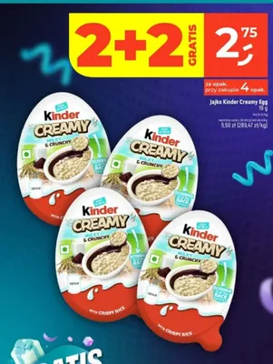 Kinder Creamy Egg jajko czekoladowe promocja w Dealz